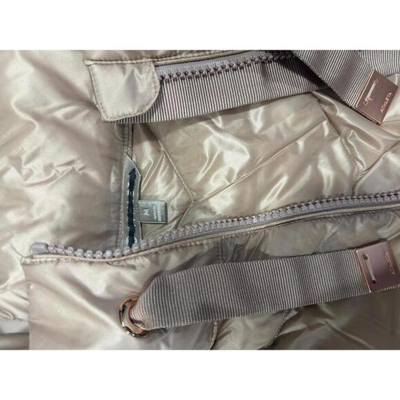 Athleta Women's Goose Down Puffer Vest in Beige, Size M - Picture 3 of 5